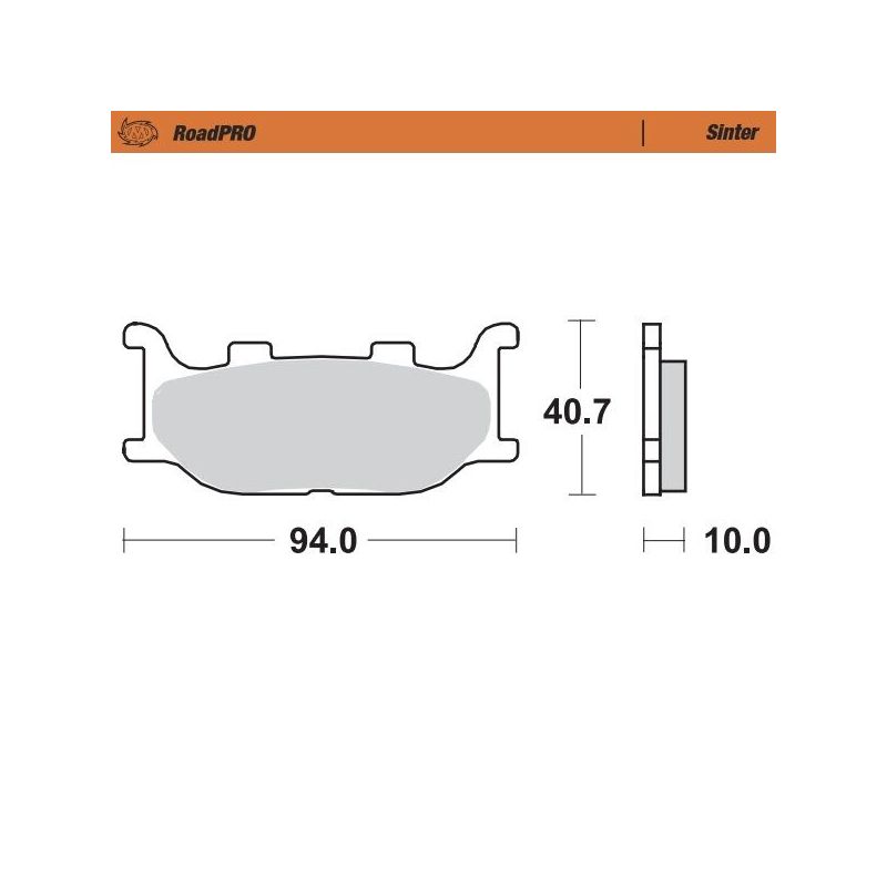BRAKE PAD ROADPRO SINTER - 17212653