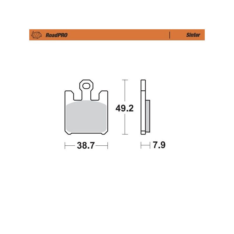 BRAKE PAD ROADPRO SINTER - 17212654