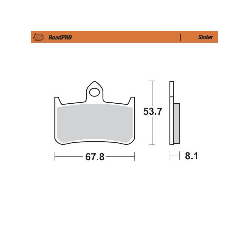 BRAKE PAD ROADPRO SINTER - 17212655