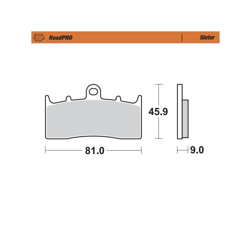 BRAKE PAD ROADPRO SINTER - 17212657