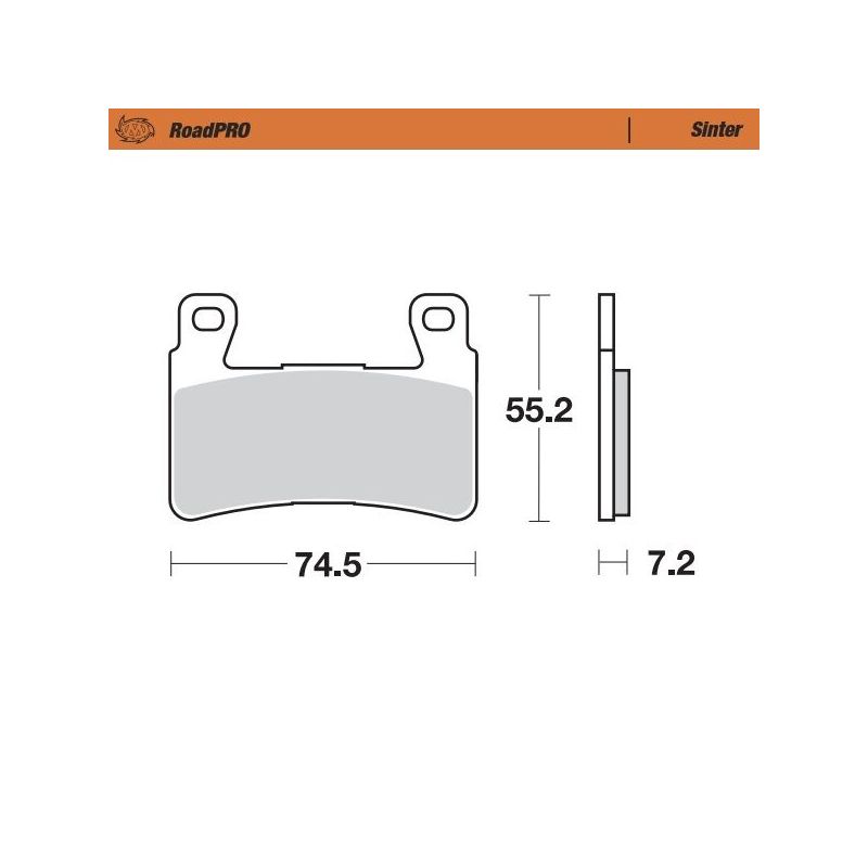 BRAKE PAD ROADPRO SINTER - 17212663