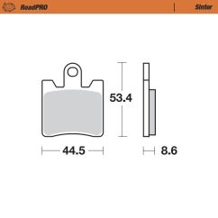 BRAKE PAD ROADPRO SINTER - 17212674