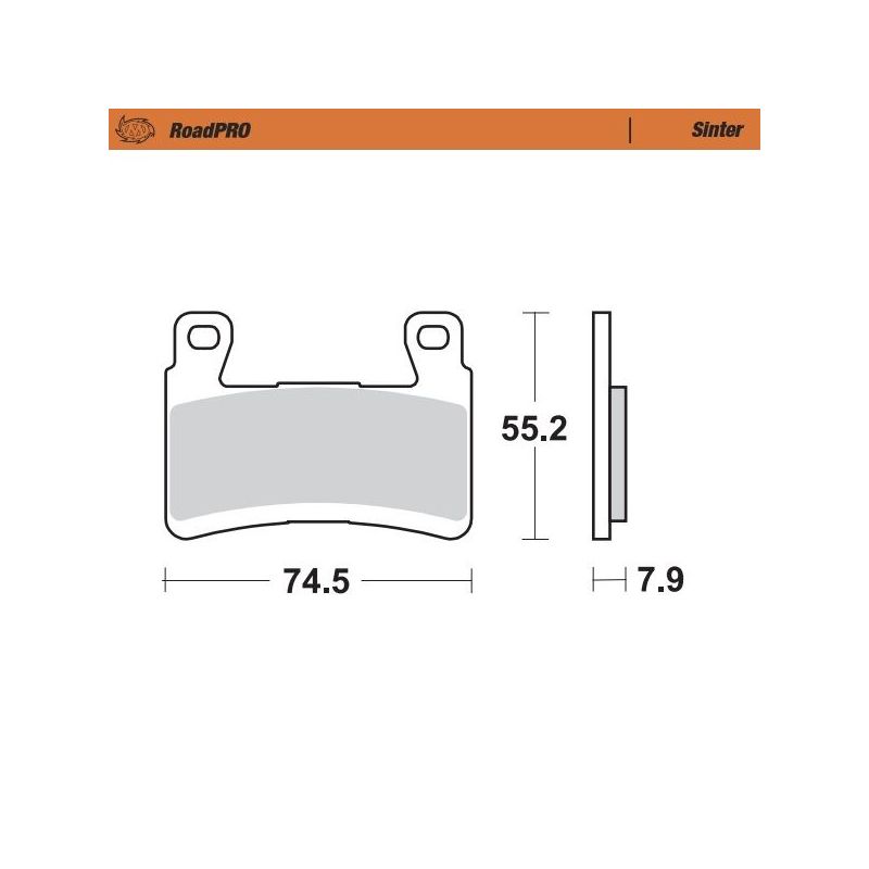 BRAKE PAD ROADPRO SINTER - 17212685