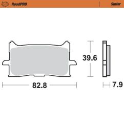 BRAKE PAD ROADPRO SINTER - 17212693