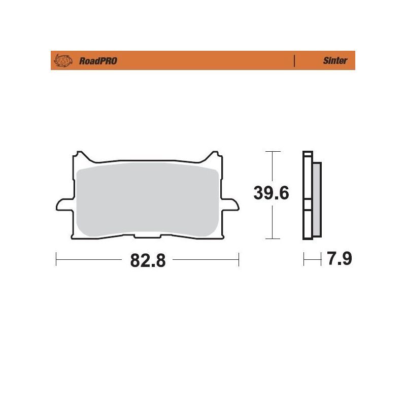 BRAKE PAD ROADPRO SINTER - 17212693