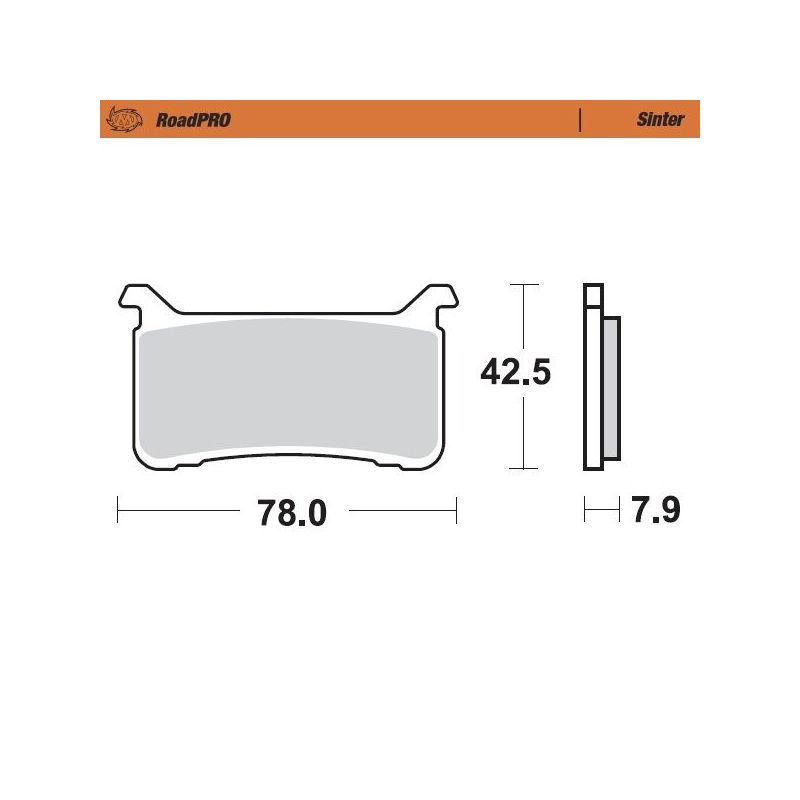BRAKE PAD ROADPRO SINTER - 17212810
