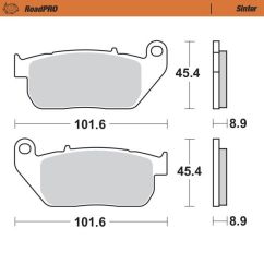 BRAKE PAD ROADPRO SINTER - 17212820