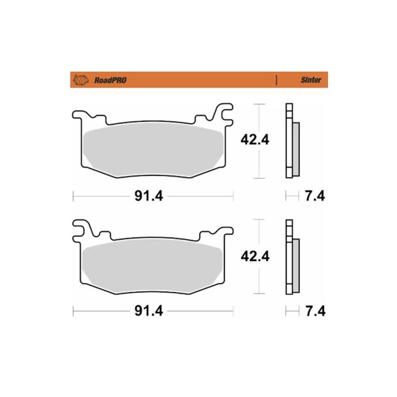 BRAKE PAD ROADPRO SINTER - 17213669