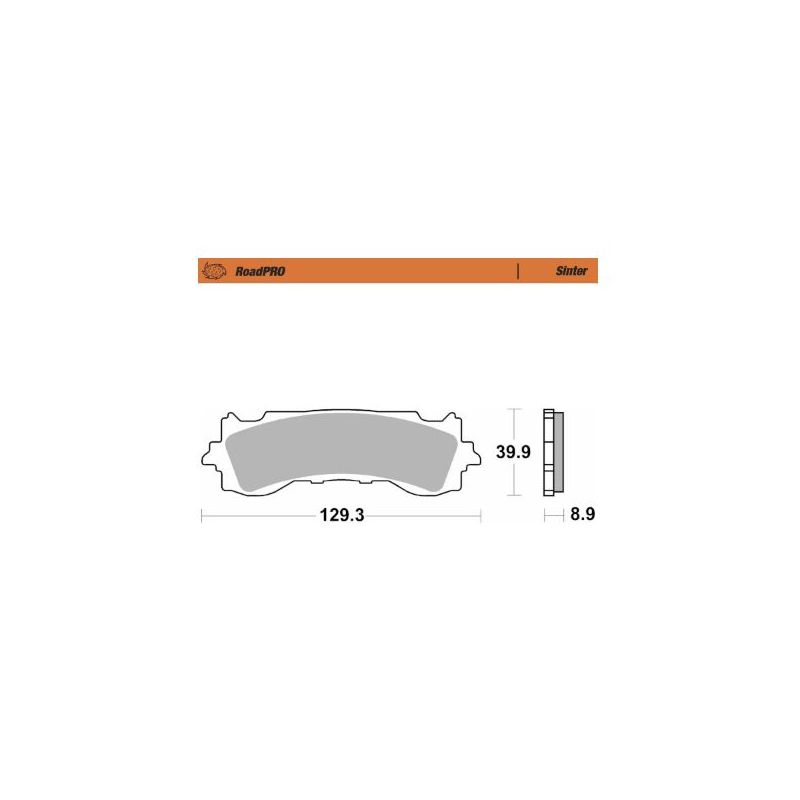 BRAKE PAD ROADPRO SINTER - 17213670