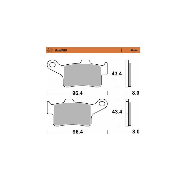 BRAKE PAD ROADPRO SINTER - 17213671
