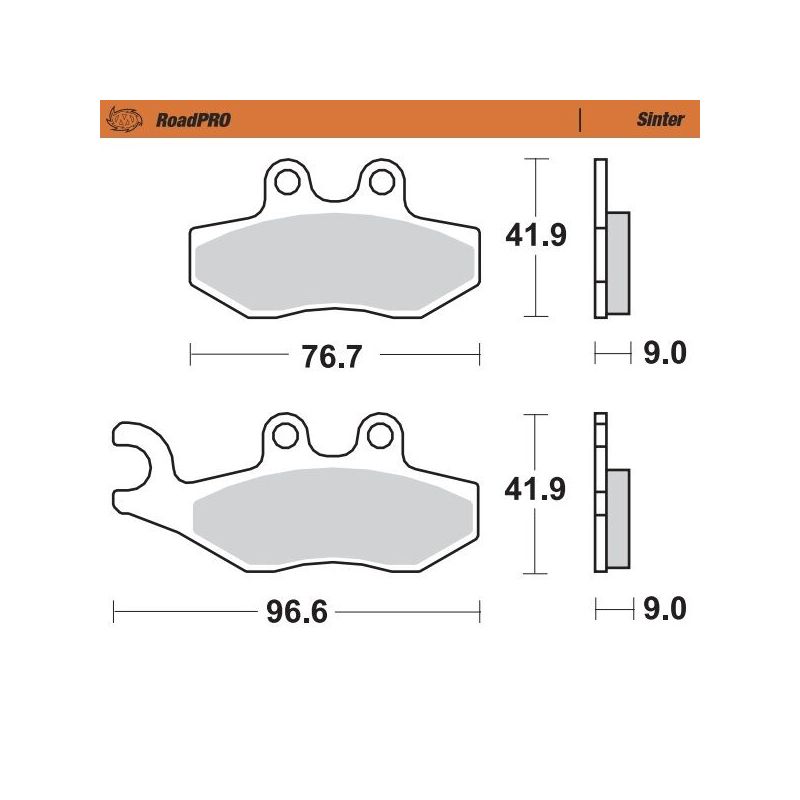 BRAKE PAD ROADPRO SINTER SCOOTER