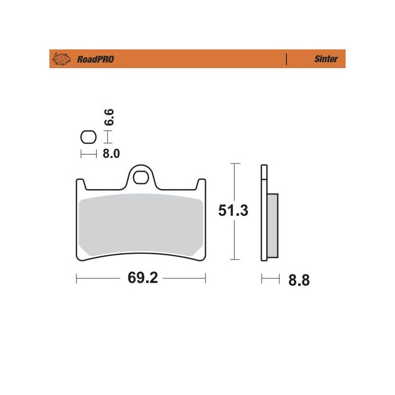 BRAKE PAD ROADPRO SINTER SCOOTER - 17212668