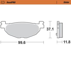 BRAKE PAD ROADPRO SINTER SCOOTER - 17212698