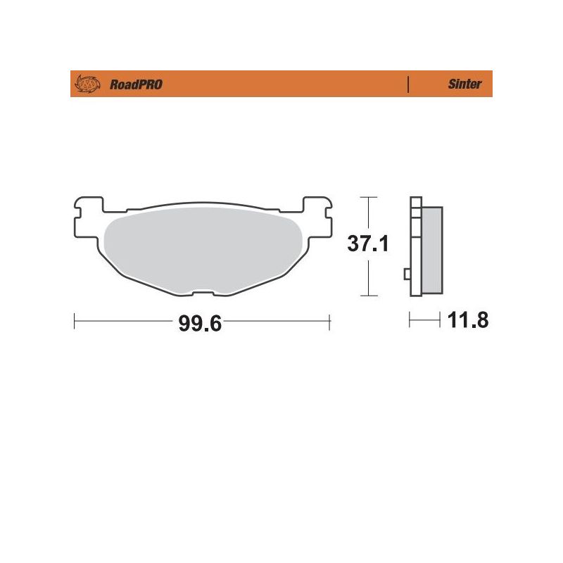 BRAKE PAD ROADPRO SINTER SCOOTER - 17212698