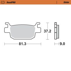 BRAKE PAD ROADPRO SINTER SCOOTER - 17212702