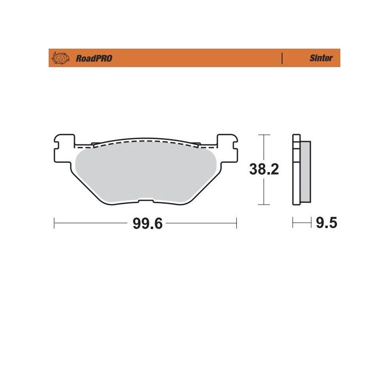 BRAKE PAD ROADPRO SINTER - 17212719