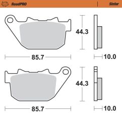 BRAKE PAD ROADPRO SINTER - 17212822