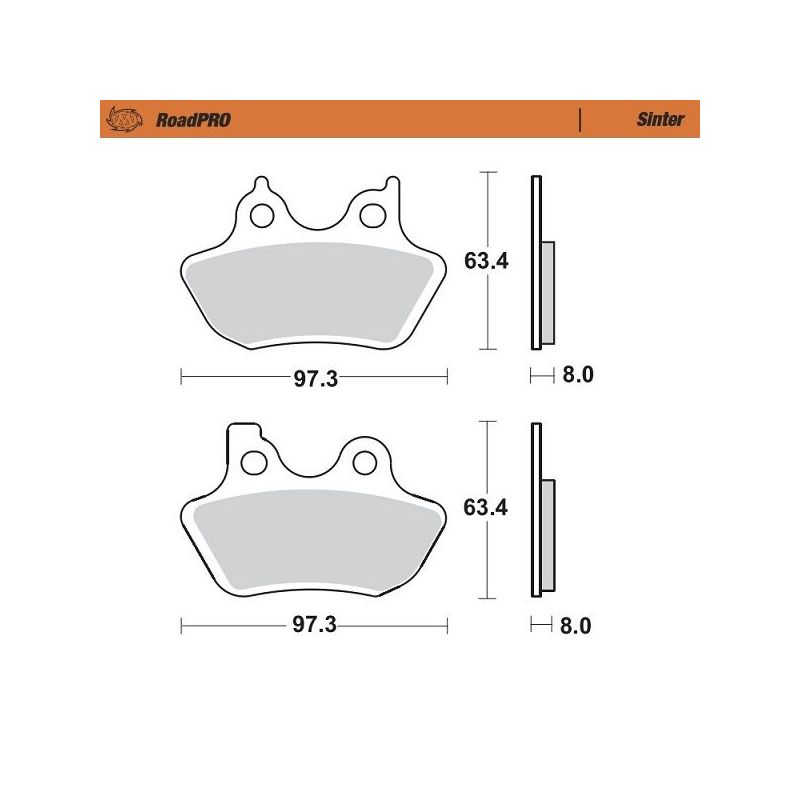 BRAKE PAD ROADPRO SINTER - 17212824