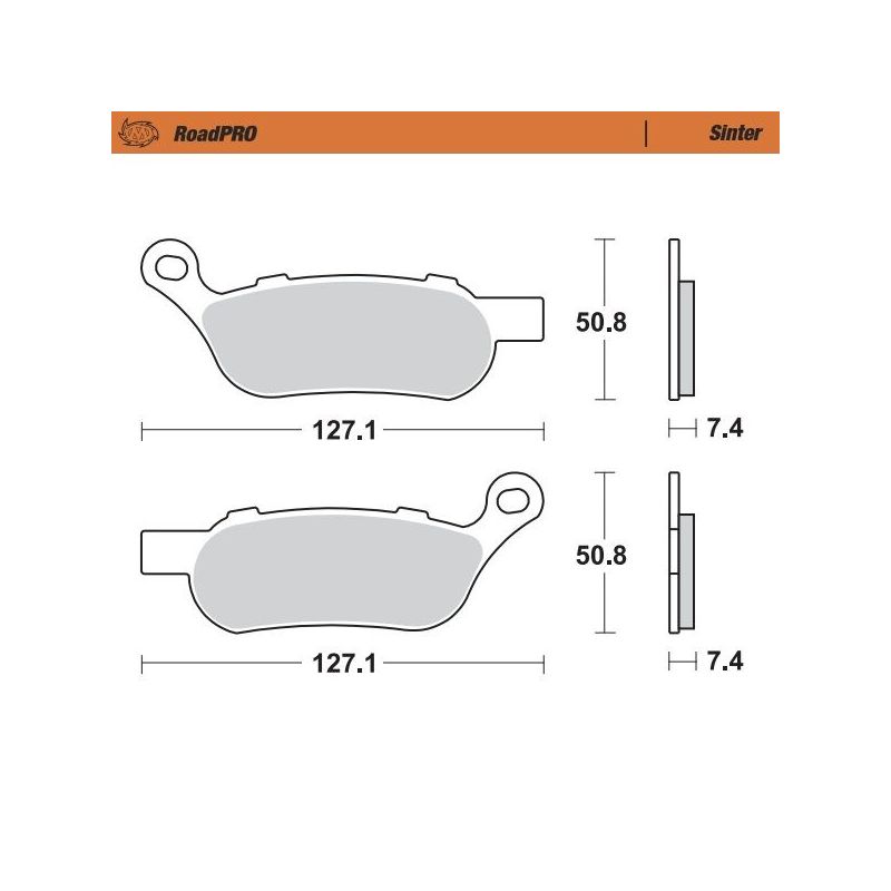 BRAKE PAD ROADPRO SINTER - 17212826