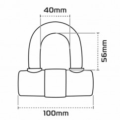 Bloque-disque OXFORD HD MAX - Ø14mm jaune