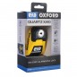 Bloque-disque alarme OXFORD XA10 - Ø10mm jaune/noir