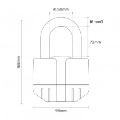 Antivol chaîne OXFORD Boss Alarm 16mm + chaine 12X1.2