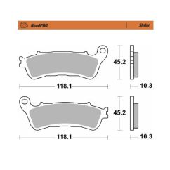 BRAKE PAD ROADPRO SINTER - 17213673