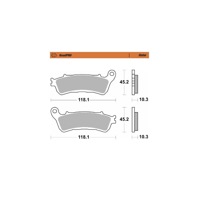 BRAKE PAD ROADPRO SINTER - 17213673