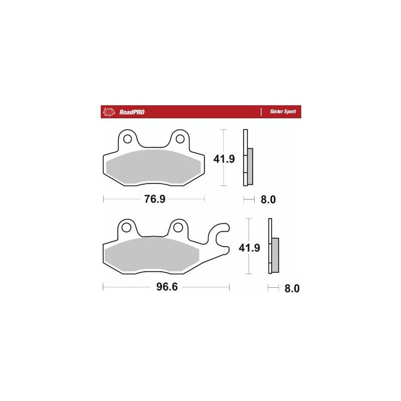 BRAKE PAD ROADPRO SINTER SPORT - 17213677