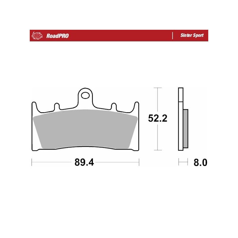 BRAKE PAD ROADPRO SINTER SPORT - 17213679