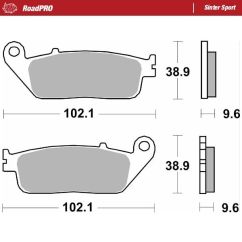 BRAKE PAD ROADPRO SINTER SPORT - 17213680