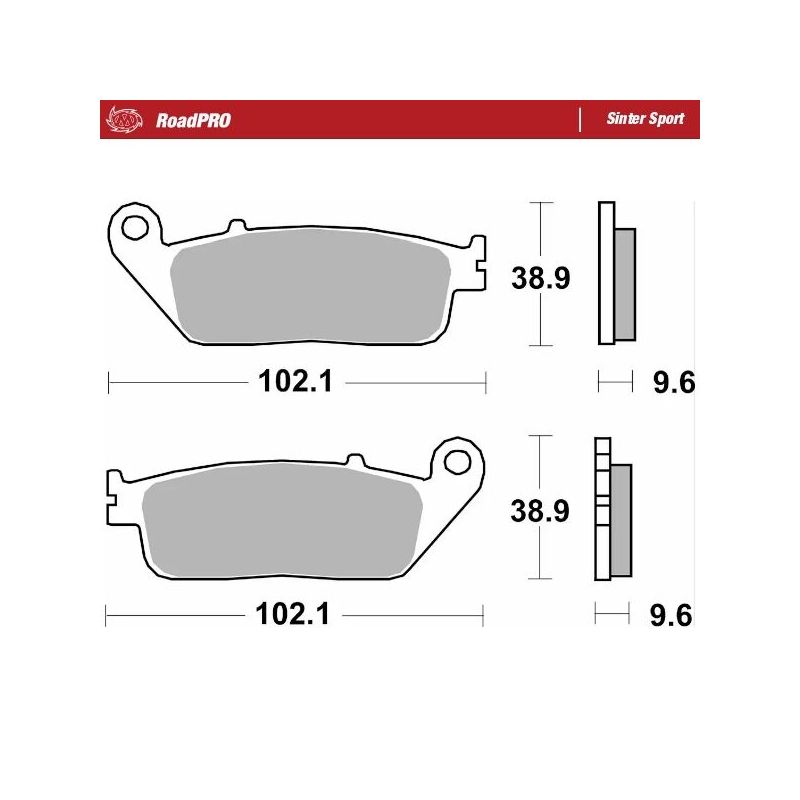 BRAKE PAD ROADPRO SINTER SPORT - 17213680