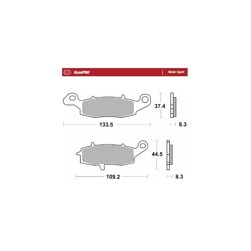 BRAKE PAD ROADPRO SINTER SPORT - 17213681