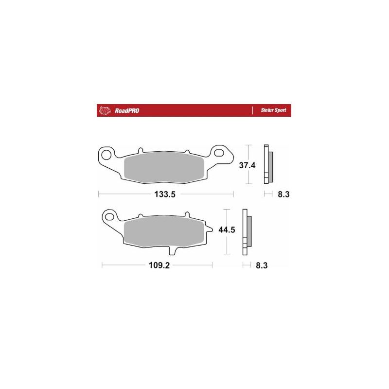 BRAKE PAD ROADPRO SINTER SPORT - 17213682