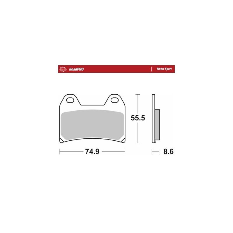 BRAKE PAD ROADPRO SINTER SPORT - 17213683