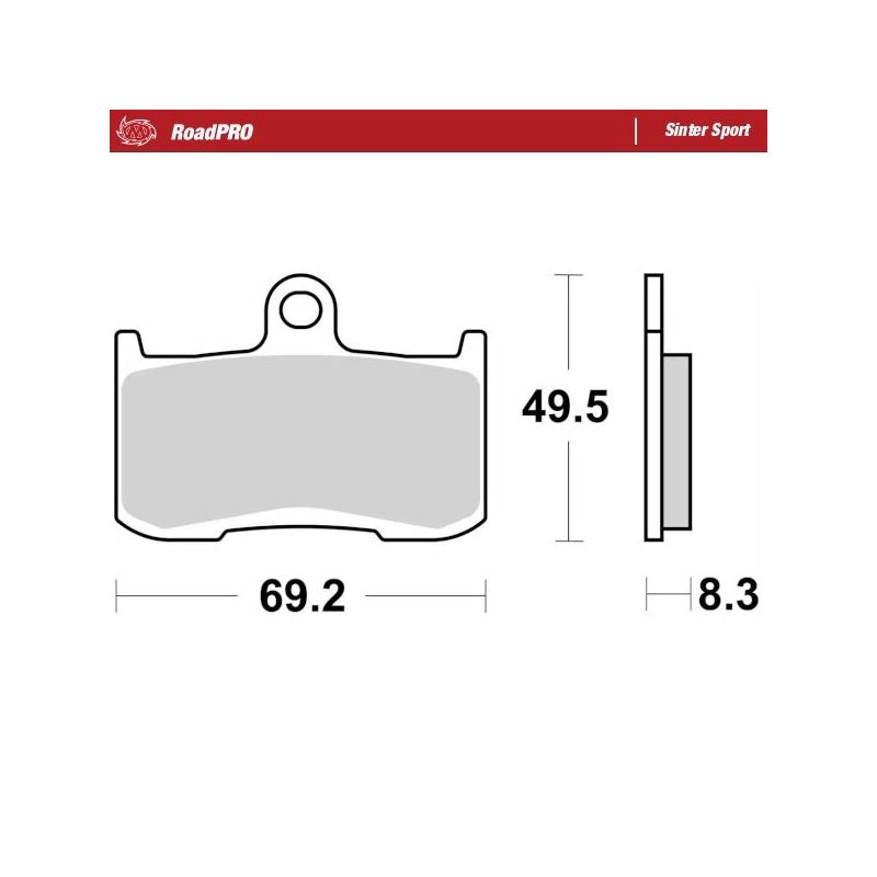 BRAKE PAD ROADPRO SINTER SPORT - 17213685