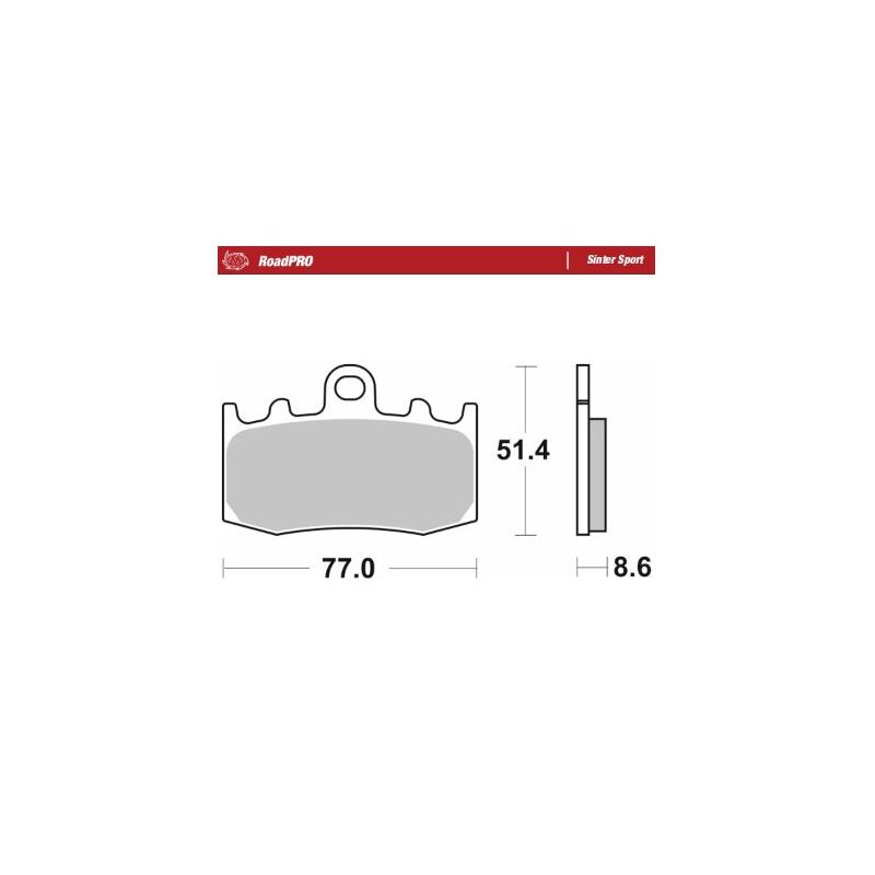 BRAKE PAD ROADPRO SINTER SPORT - 17213686