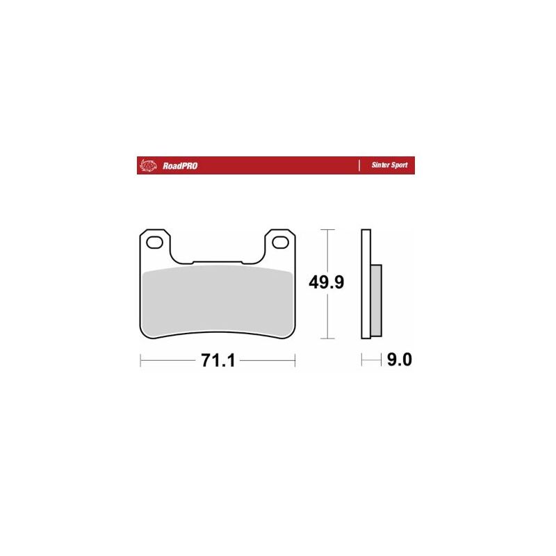 BRAKE PAD ROADPRO SINTER SPORT - 17213687