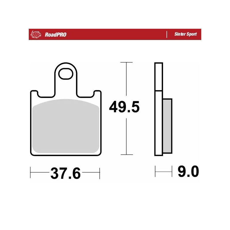 BRAKE PAD ROADPRO SINTER SPORT - 17213689