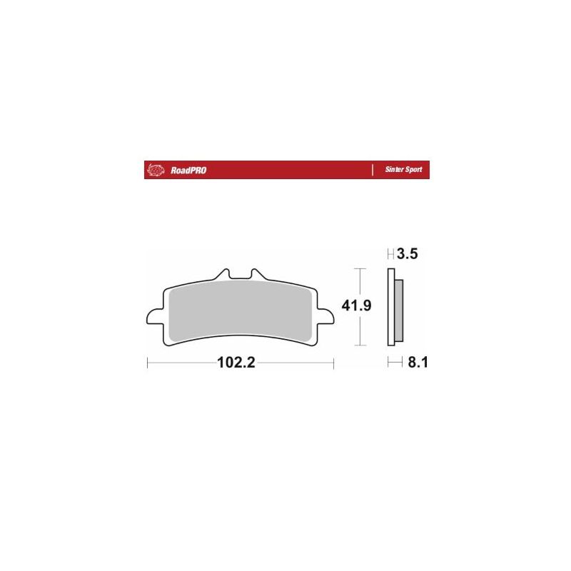 BRAKE PAD ROADPRO SINTER SPORT - 17213690