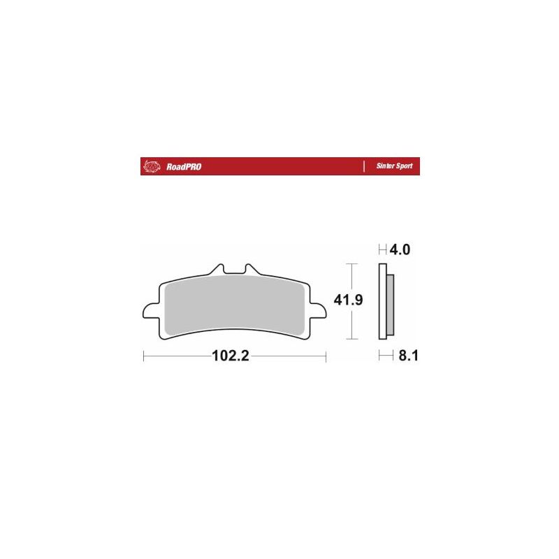 BRAKE PAD ROADPRO SINTER SPORT - 17213693