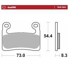 BRAKE PAD ROADPRO SINTER SPORT - 17213697