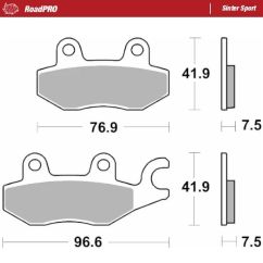 BRAKE PAD ROADPRO SINTER SPORT - 17213698