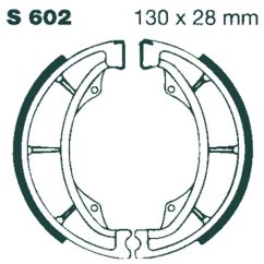 BRAKE SHOE WATER GROOVED SERIES ORGANIC - 17230299