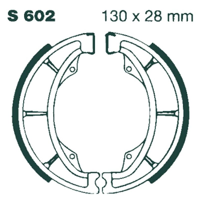 BRAKE SHOE WATER GROOVED SERIES ORGANIC - 17230299