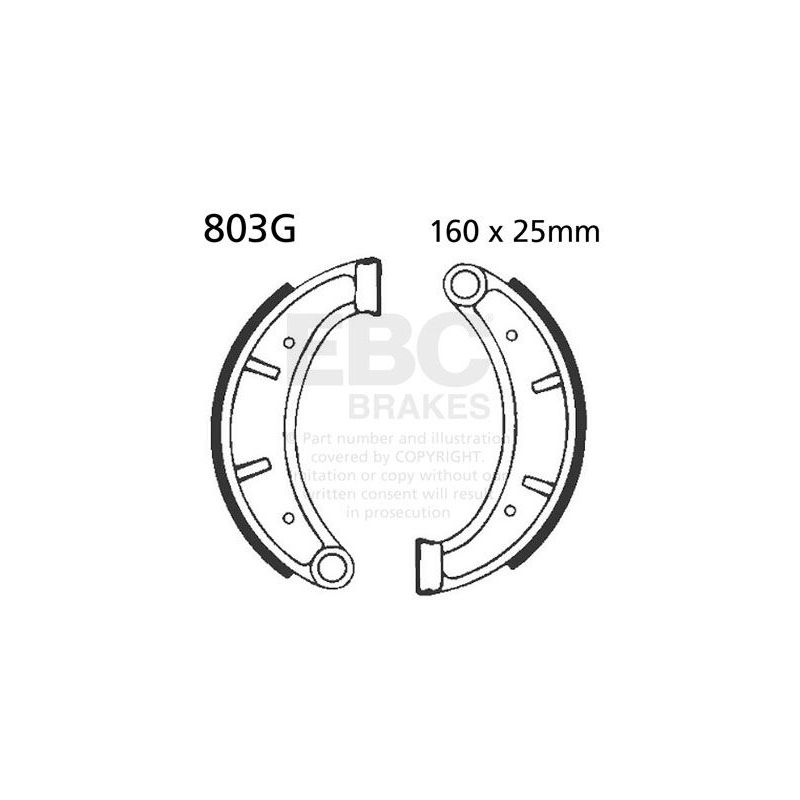 BRAKE SHOE GROOVED
