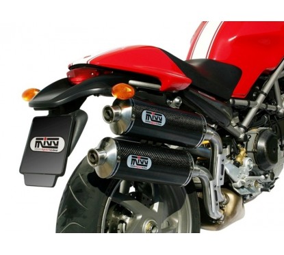 Silencieux double MIVV GP carbone Ducati Monster S2R 800