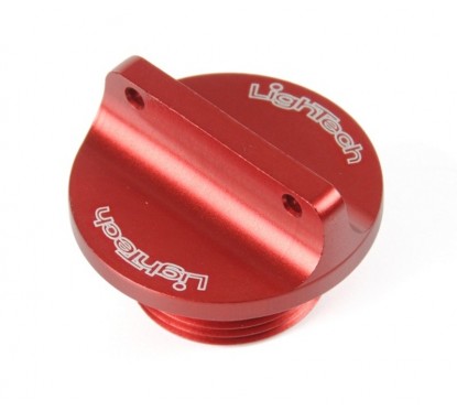 Bouchon de carter d'huile LIGHTECH 2 trous rouge M30 x 1,5