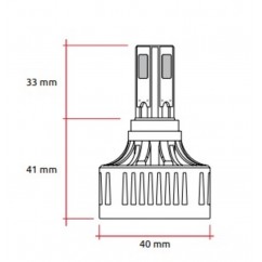 Kit LED ampoules pour phare origine RACETECH Replacement 12V 32W - x1