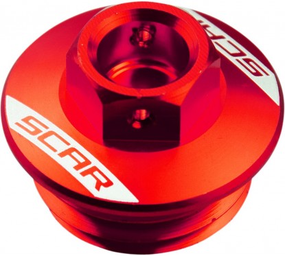 OIL FILLER CAP RED